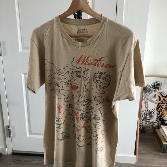 Game of thrones map tee shirt - Picture 2 of 5